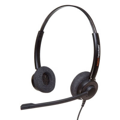 Agent 450 Duo Noise Cancelling Headset - Plantronics QD